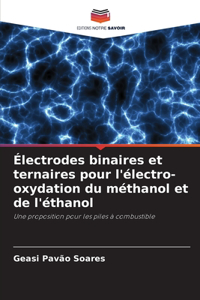 Électrodes binaires et ternaires pour l'électro-oxydation du méthanol et de l'éthanol