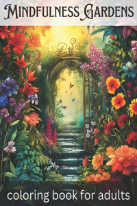 Mindfulness Gardens coloring book for adults