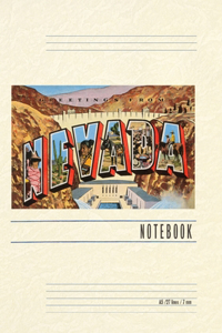Vintage Lined Notebook Greetings from Nevada
