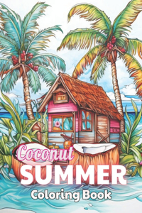 Coconut Summer Coloring Book