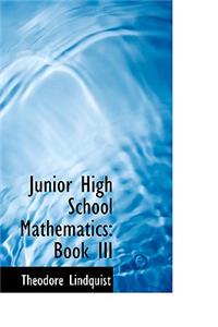 Junior High School Mathematics, Book III