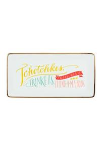 Ladyfingers Letterpress High Five Rectangle Porcelain Tray