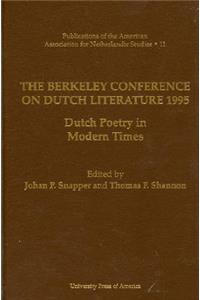 Berkeley Conference on Dutch Literature- 1995
