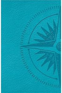 CSB Heart of God Teen Study Bible Teal, Compass Design LeatherTouch