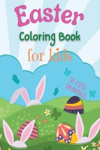 Easter Coloring Book for Kids 50 cute drawings for kids