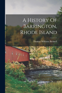 A History Of Barrington, Rhode Island