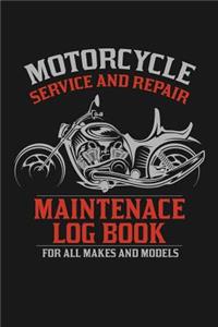 Motorcycle Maintenance Log Book