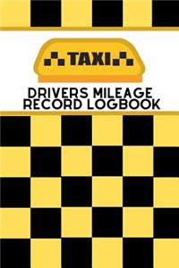 Taxi Drivers Mileage Record Logbook