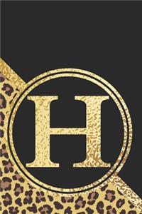 Letter H Notebook