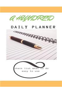 A Hundred Daily Planner