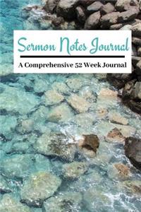 Sermon Notes Journal A COMPREHENSIVE 52 WEEK JOURNAL