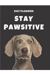 Undated, Blank Hourly Appointment Book For Daily Planning - Day Planner - Weimaraner Cover Photo