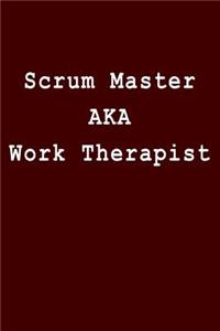 Scrum Master Aka Work Therapist