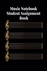 Music Notebook Student Assignment Book