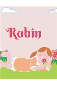Robin Personalized Sketchbook Journal Notebook
