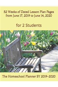 The Homeschool Planner SY 2019-2020 for 2 Students