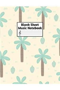 Blank Sheet Music Notebook