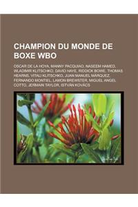 Champion Du Monde de Boxe Wbo
