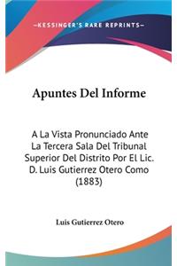 Apuntes del Informe