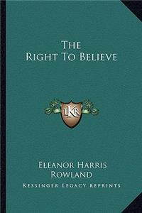 Right to Believe