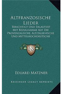 Altfranzosische Lieder