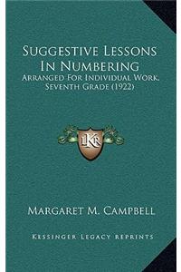 Suggestive Lessons In Numbering