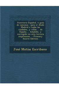 Itinerario Español, o guia de caminos