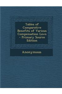 Tables of Comparative Benefits of Various Compensation Laws - Primary Source Edition