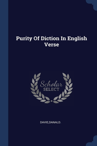 Purity Of Diction In English Verse