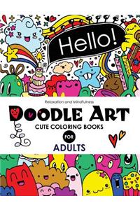 Doodle Art Cute Coloring Books for Adults and Girls