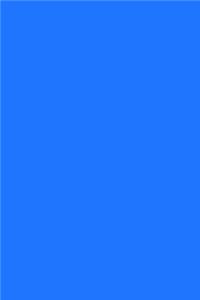Journal Neon Blue Simple Plain Neon Blue