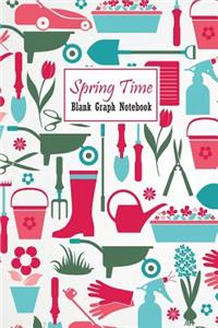 Spring Time Blank Graph Notebook