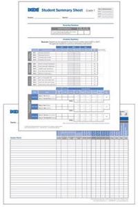 Student Record and Class Summary Sheets