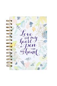 Journal Wirebound Love & Coffe