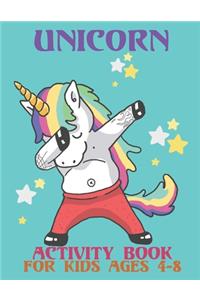 Unicorn Activity Book For Kids Ages 4-8
