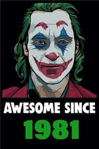 Joker Comic Notebook 1981 Joker Notebook University Graduation gift