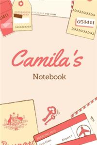 Camila First Name Camila Notebook