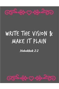 Write The Vision & Make It Plain - Habakkuk 2