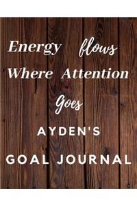 Energy Flows Where Attention Goes Ayden's Goal Journal