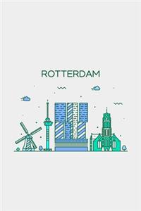 Rotterdam Minimalist Travel Notebook [Lined] [6x9] [110 pages]