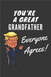 You're A Great Grandfather Everyone Agrees! Notebook