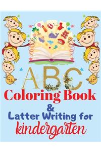 ABC Coloring Book and Latter Writing for Kindergarten