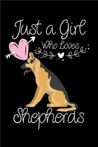 Just a Girl Who Loves Shepherds: Journal (Diary, Notebook) for German Shepherd Lovers and Dog Owners