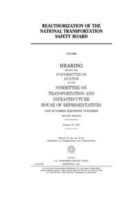 Reauthorization of the National Transportation Safety Board