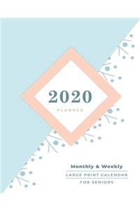 2020 Large Print Calendar for Seniors