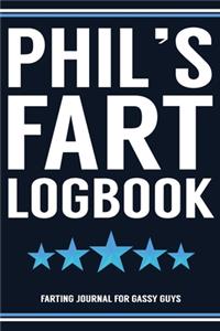 Phil's Fart Logbook Farting Journal For Gassy Guys