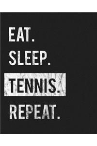 Eat Sleep Tennis Polo Repeat