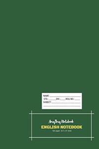 English Notebook - AmyTmy Notebook - 120 pages - 8.5 x 11 inch - Matte Cover
