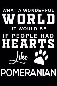 What a wonderful World it would be if people had hearts like Pomeranian