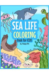 Sea Life Coloring Book For Kids